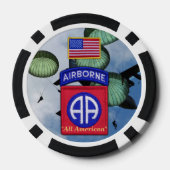 82nd Airborne All American Fort Bragg Poker Chips (Achterkant)