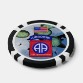 82nd Airborne All American Fort Bragg Poker Chips (Enkel)