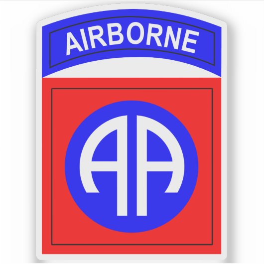 82nd Airborne All American patch Sticker (Voorkant)