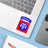 82nd Airborne All American patch Sticker (Laptop met iPhone)