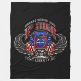 82nd Airborne Black Fleece Deken