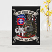 82nd Airborne Di Paratrooper Fort Bragg Sprong Vle Kaart (Gele Bloem)