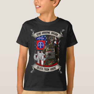 82nd Airborne Di Paratrooper Fort Bragg Sprongvleu T-shirt