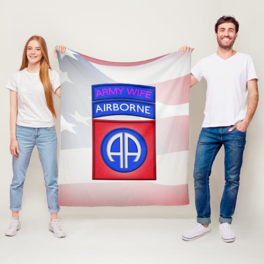 82nd Airborne Divisie Fleece Deken (In situ)