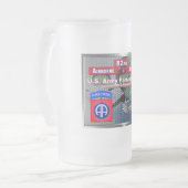 82nd Airborne Divisie Fort Bragg Matglas Bierpul (Voorkant links)