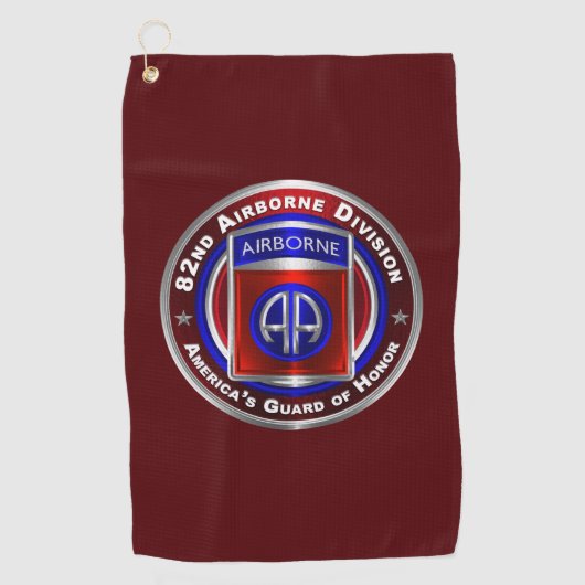82nd Airborne Divisie Golfhanddoek (Voorkant)