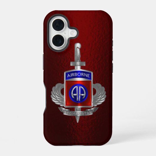 82nd Airborne Divisie iPhone 16 Hoesje (Achterkant)