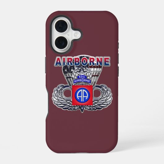 82nd Airborne Divisie  iPhone 16 Hoesje (Achterkant)