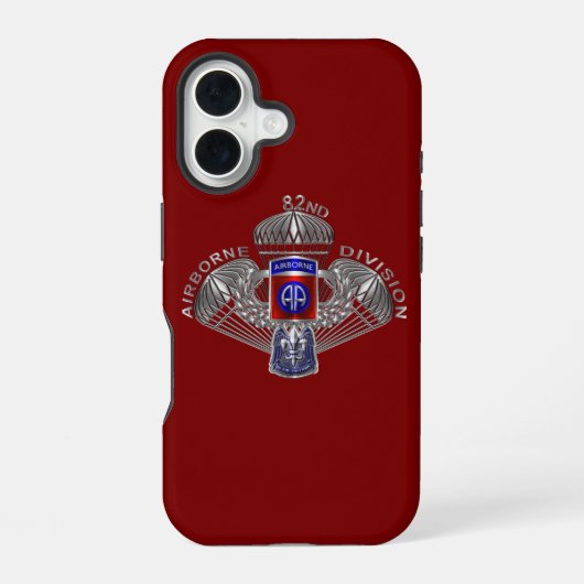 82nd Airborne Divisie iPhone 16 Hoesje (Achterkant)