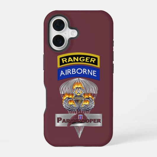 82nd Airborne Divisie iPhone 16 Hoesje (Achterkant)