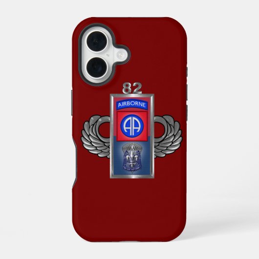 82nd Airborne Divisie iPhone 16 Hoesje (Achterkant)