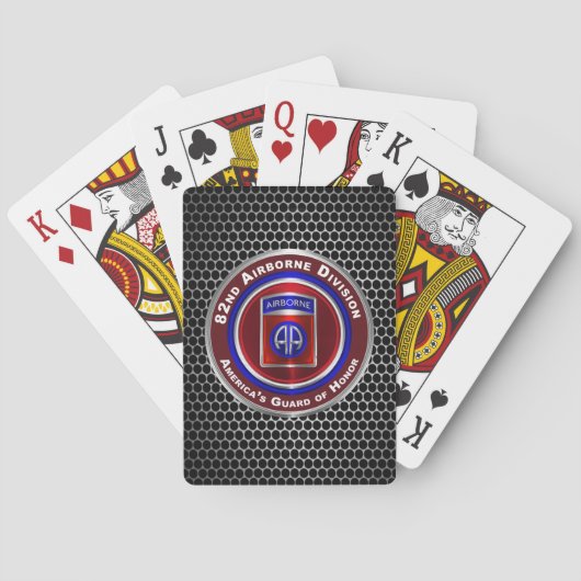 82nd Airborne Divisie  Pokerkaarten (Achterkant)