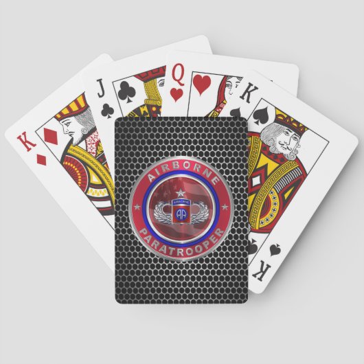 82nd Airborne Divisie Pokerkaarten (Achterkant)