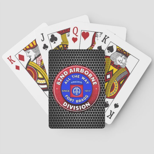 82nd Airborne Divisie  Pokerkaarten (Achterkant)