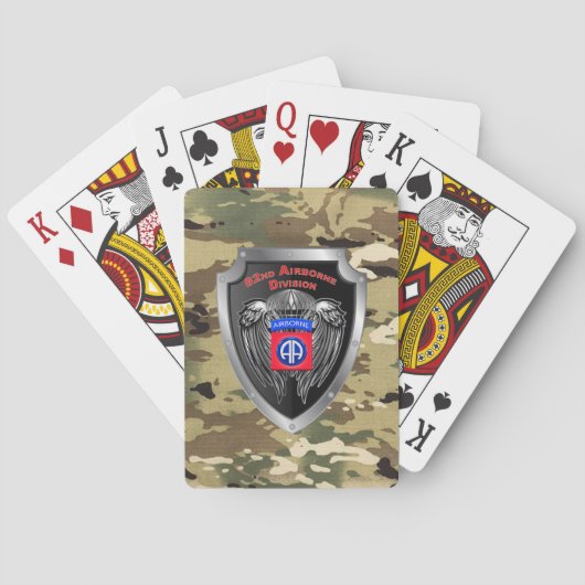 82nd Airborne Divisie  Pokerkaarten (Achterkant)