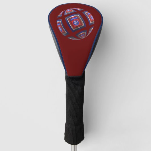 82nd Airborne Divisie Sphere  Golfheadcover (Voorkant)