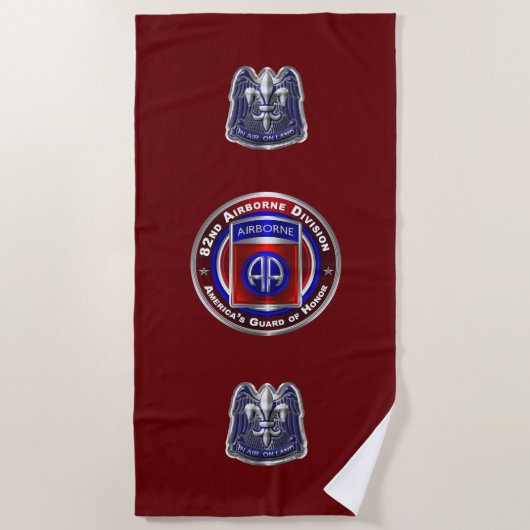 82nd Airborne Divisie Strandlaken (Voorkant)