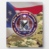 82nd Airborne Division 3rd Brigade Fotoplaat (Voorkant)