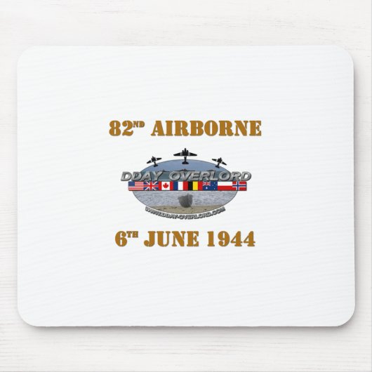 82nd Airborne Division 6th June 1944 Muismat (Voorkant)