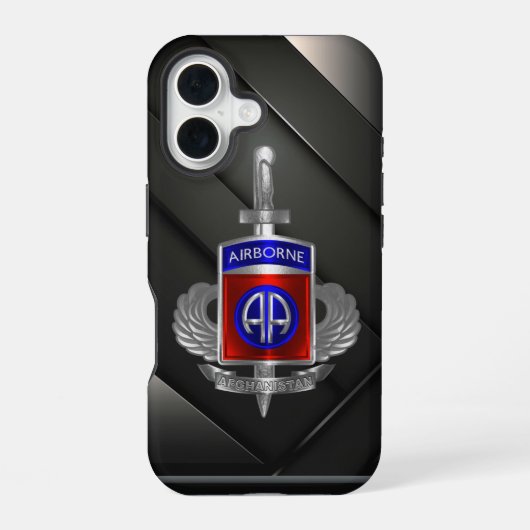 82nd Airborne Division Afghanistan iPhone 16 Hoesje (Achterkant)