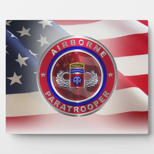 82nd Airborne Division Airborne Ranger Fotoplaat (Voorkant)
