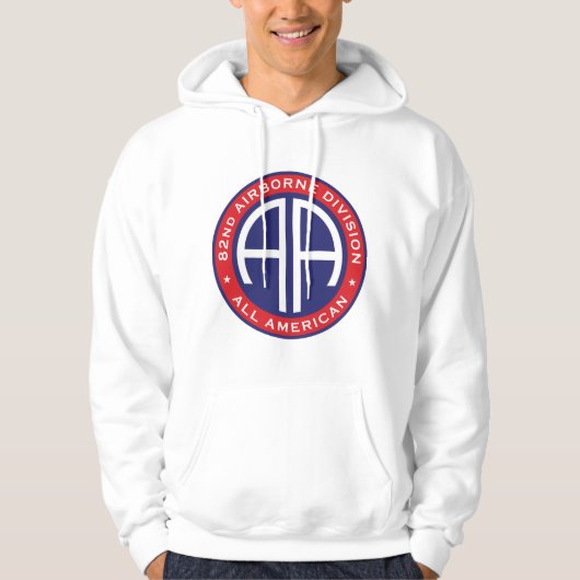 82nd Airborne Division All American Casual Patch Hoodie (Voorkant)