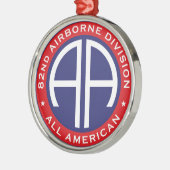 82nd Airborne Division All American Casual Patch Metalen Ornament (Links)