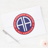 82nd Airborne Division All American Casual Patch Ronde Sticker (Envelop)