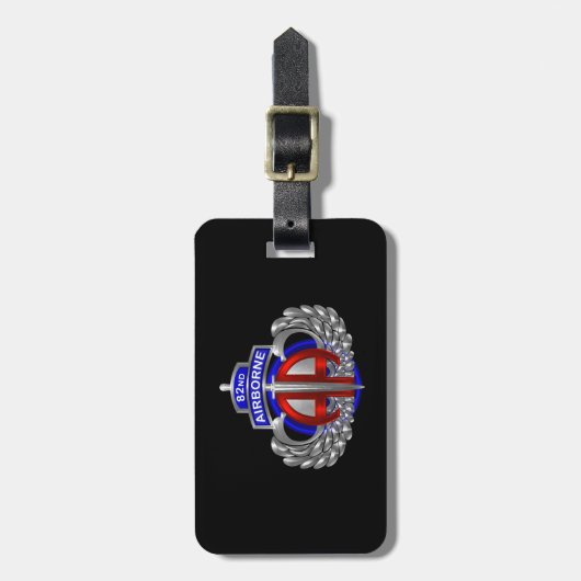 82nd Airborne Division Dagger Bagagelabel (Voorkant verticaal)