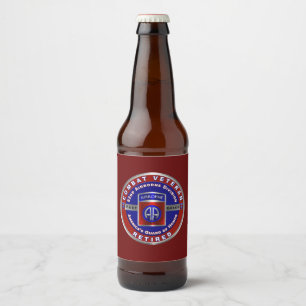 82nd Airborne Division Gepensioneerd Bier Etiket