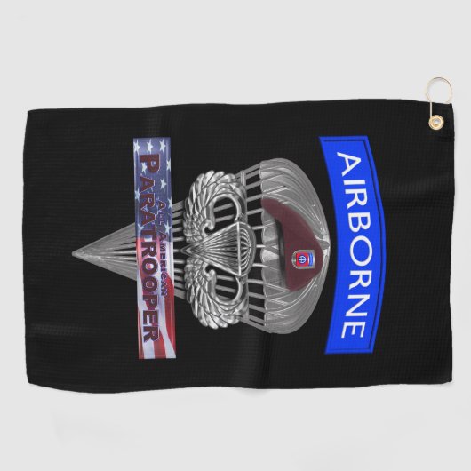 82nd Airborne Division  Golfhanddoek (Horizontaal)