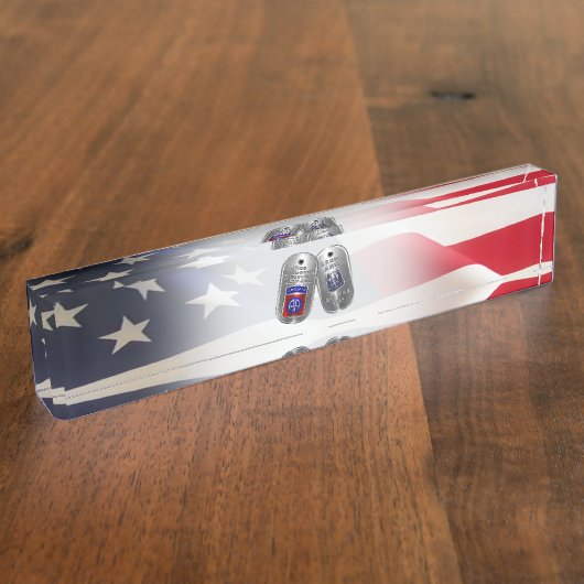 82nd Airborne Division  Naambordje (Zijkant)