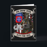 82nd Airborne Division Paratrooper Fort Bragg Spro Kaart<br><div class="desc">82nd Airborne Division Paratrooper Fort Bragg Sprong Vleugels</div>