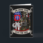 82nd Airborne Division Paratrooper Fort Bragg Spro Kaart<br><div class="desc">82nd Airborne Division Paratrooper Fort Bragg Sprong Vleugels</div>