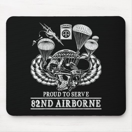 82nd Airborne Division Paratrooper Fort Bragg Spro Muismat (Voorkant)
