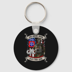82nd Airborne Division Paratrooper Fort Bragg Spro Sleutelhanger