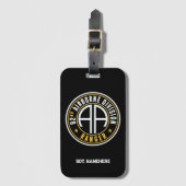 82nd Airborne Division "Ranger" Status Aangepast Bagagelabel (Voorkant (verticaal))