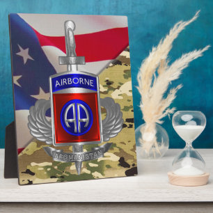 82nd Airborne Division Veteraan uit Afghanistan Fotoplaat