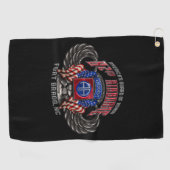 82nd Airborne Fort Bragg Golfhanddoek (Horizontaal)