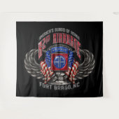 82nd Airborne Fort Bragg Wandkleed (Voorkant (horizontaal))