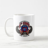82nd Airborne Fort Bragg White Coffee Mok (Links)
