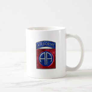 82nd Airborne Fort Bragg White Coffee Mok