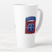 82nd Airborne Fort Bragg White Latte Mok (Rechterhoek)