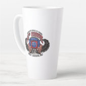 82nd Airborne Fort Bragg White Latte Mok (Linkerhoek)
