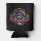 82nd Airborne Fort Bragg Zwarte Koelbox Blikjeskoeler (Voorkant)