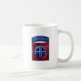 82nd Airborne Fort Liberty White Coffee Mok