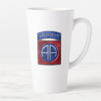 82nd Airborne Fort Liberty White Latte Mok