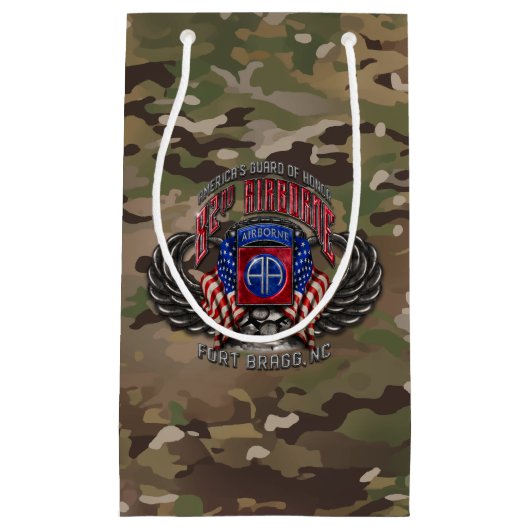 82nd Airborne Ft. Bragg Camo Klein Cadeauzakje (Voorkant)