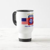 82ND AIRBORNE GULF WAR TRAVEL MUG REISBEKER (Voorkant links)