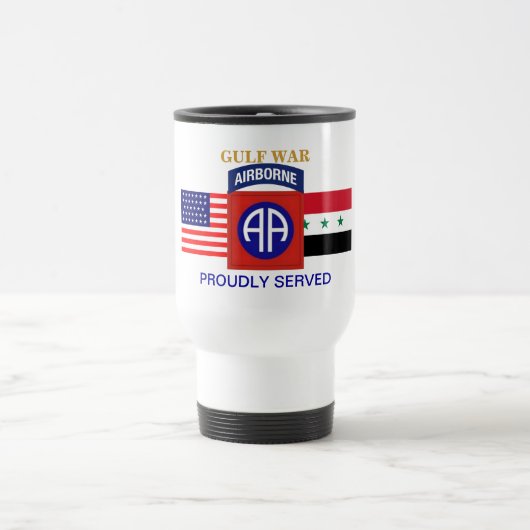 82ND AIRBORNE GULF WAR TRAVEL MUG REISBEKER (Center)